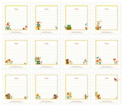 2026 Forest Friends Paper Desk Calendar