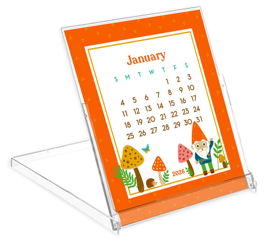 2026 Forest Friends Paper Desk Calendar
