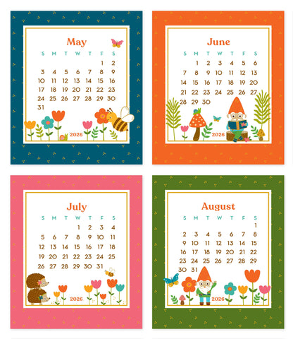 2026 Forest Friends Paper Desk Calendar
