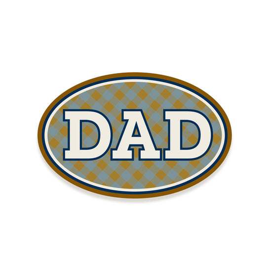 Plaid Dad Vinyl Sticker