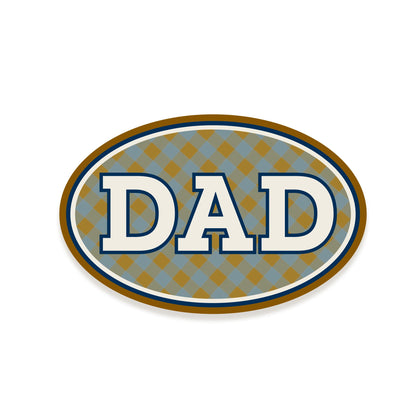 Plaid Dad Sticker Father's Day Card