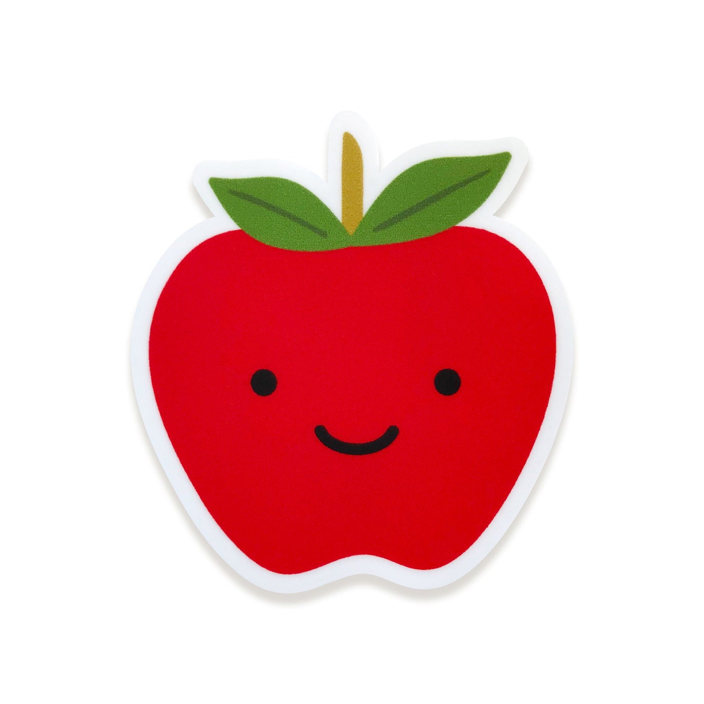 Teacher Apple Sticker Appreciation Card