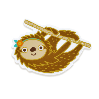 Forest Sloth Sticker Birthday Card