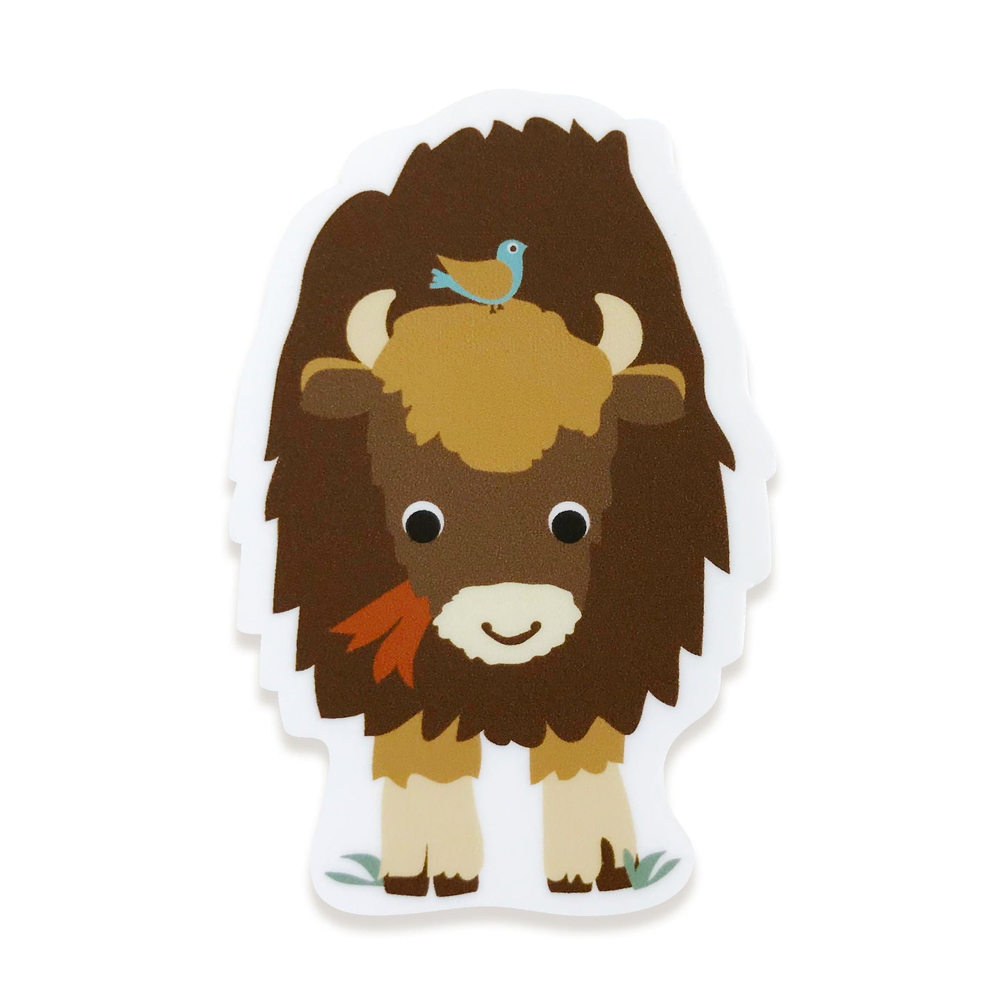 Bison Birthday Sticker Birthday Card