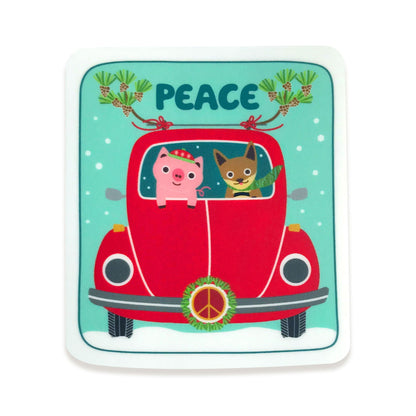 Peace Pals Sticker Holiday Card