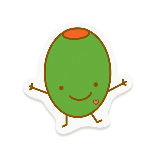 Olive Vinyl Sticker