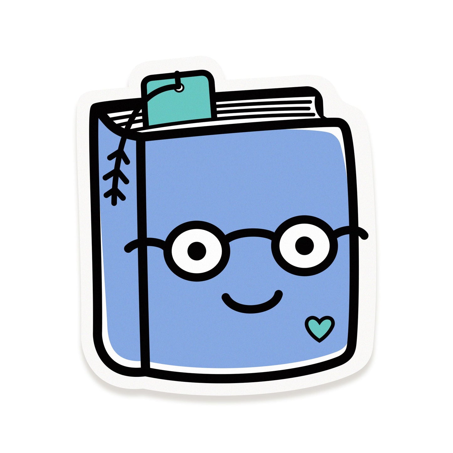 Book Birthday Sticker Birthday Card