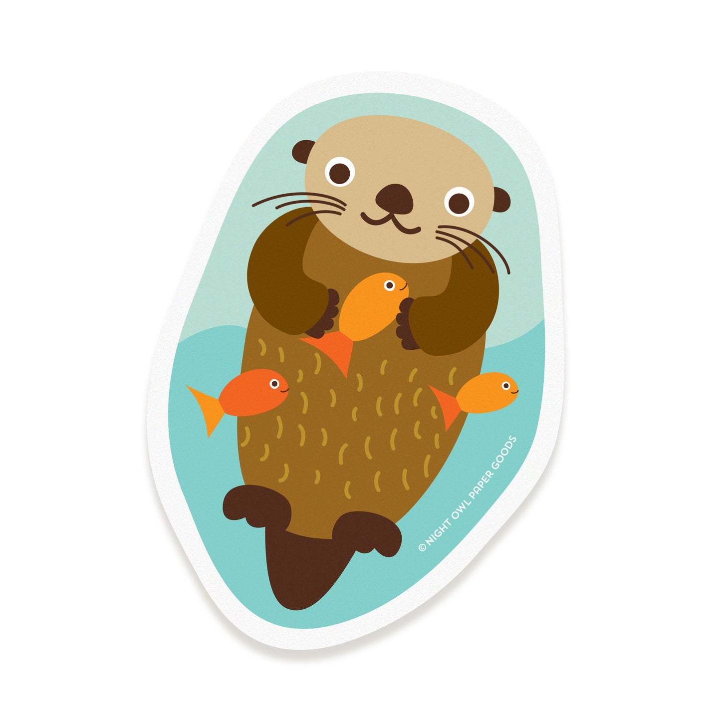 Otter Vinyl Sticker