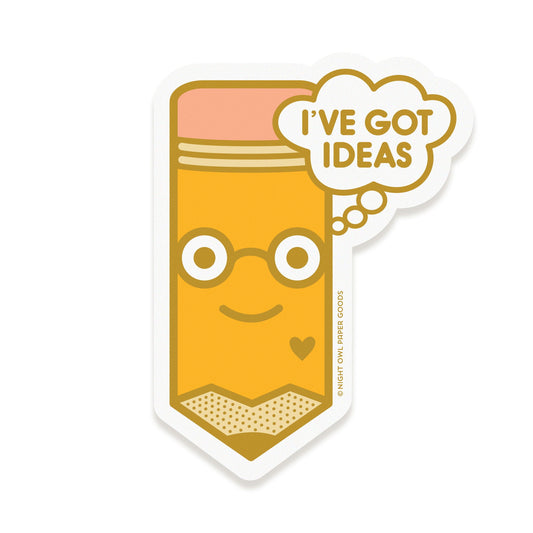 Idea Pencil Vinyl Sticker