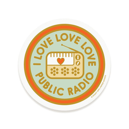 Public Radio Vinyl Sticker
