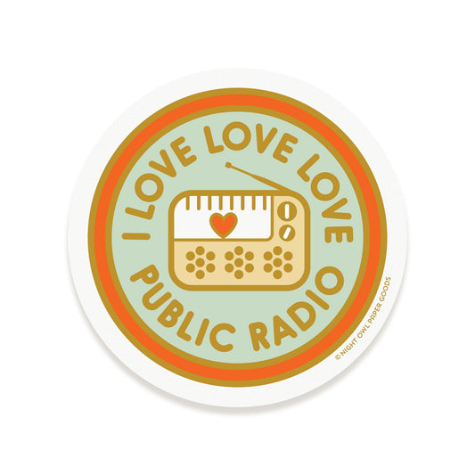 Public Radio Vinyl Sticker