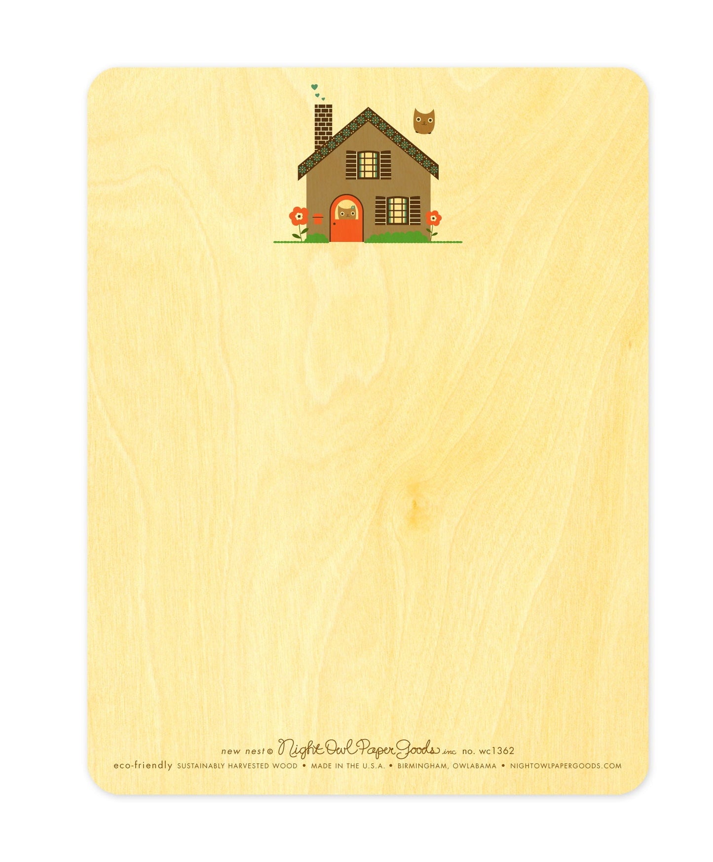New Nest Wood New Home Card