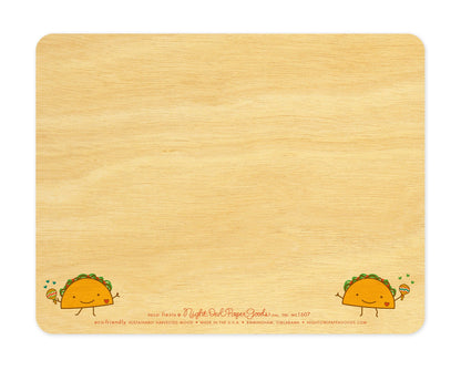 Taco Fiesta Wood Love Card
