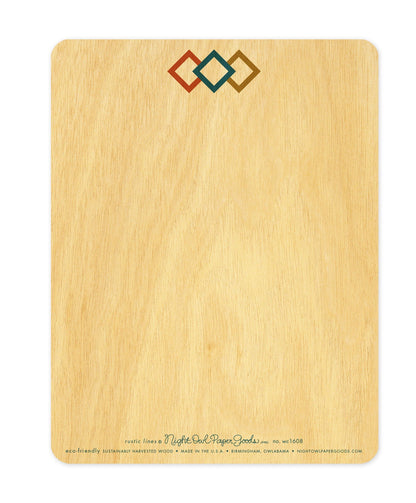 Rustic Lines Wood Father's Day Card