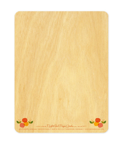 Citrus Pop Wood Birthday Card
