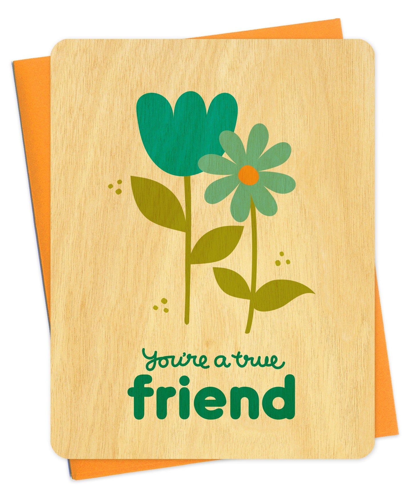 True Friend Wood Friendship Card