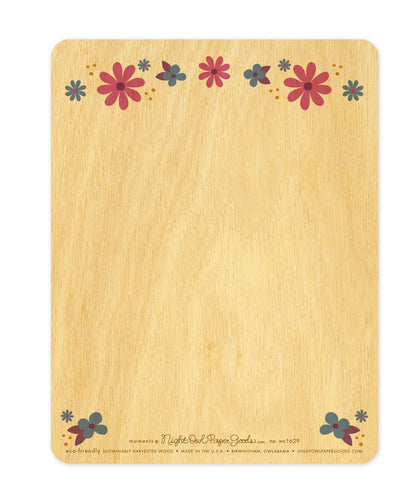 Mom Moments Wood Mother's Day Card