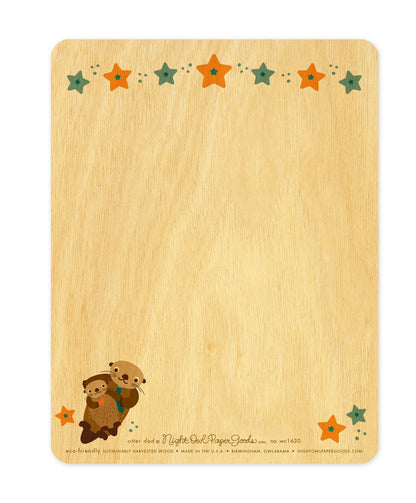 Otter Dad Wood Father's Day Card