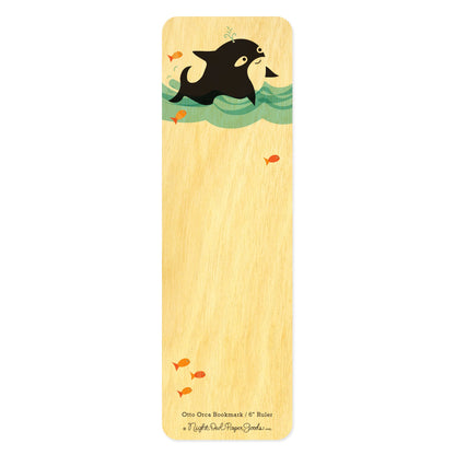 Otto Orca Wood Bookmark/Ruler