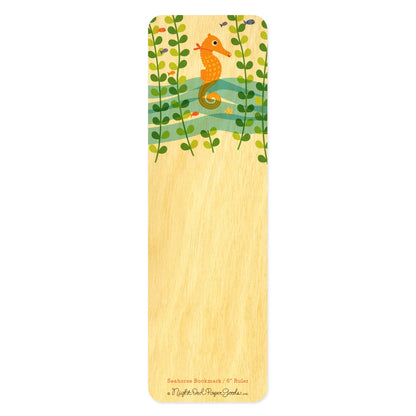 Seahorse Wood Bookmark/Ruler