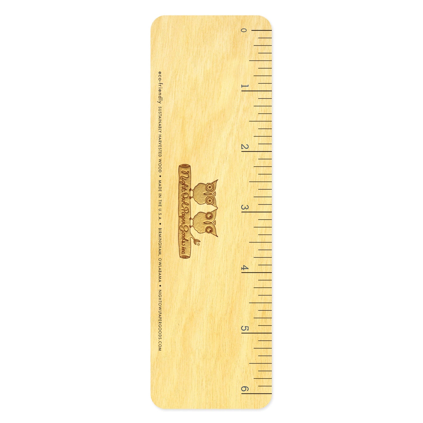 Ollie Octopus Wood Bookmark/Ruler