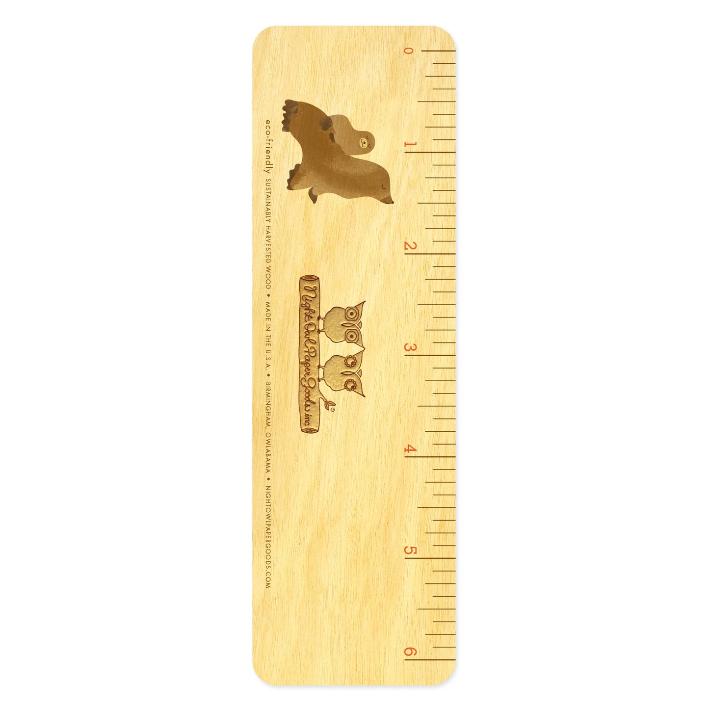 Sunning Sea Lions Wood Bookmark/Ruler