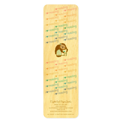 Rainbow Sloth Wood Bookmark