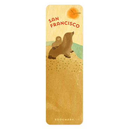 San Francisco Sea Lions Bookmark Wood Bookmark