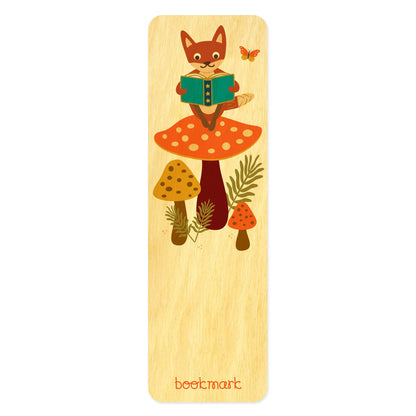 Foxy Fables Wood Bookmark