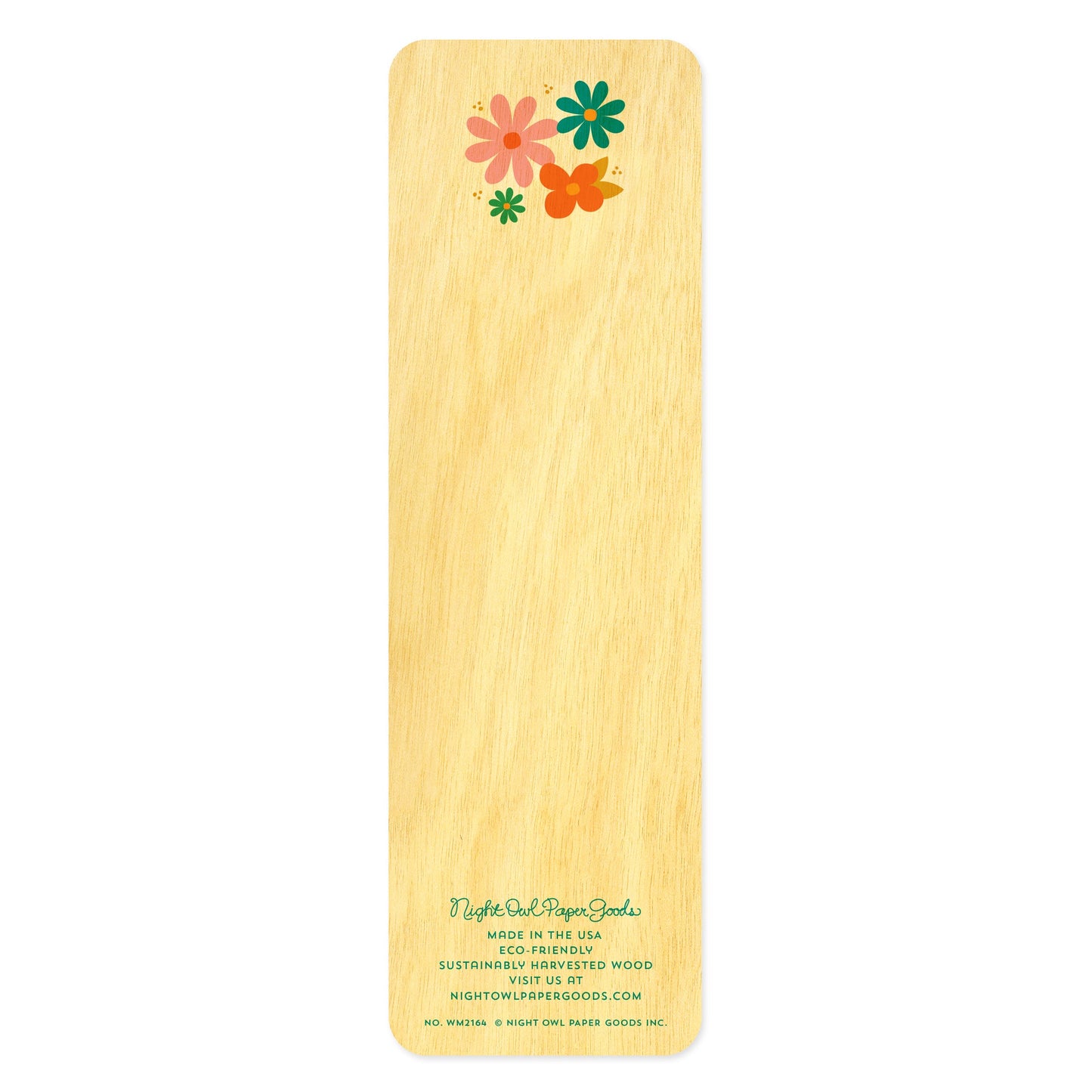 Flowers Wood Bookmark