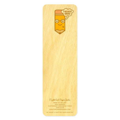 Ideas Wood Bookmark