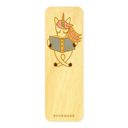 Reading Unicorn Bookmark Birthday Card