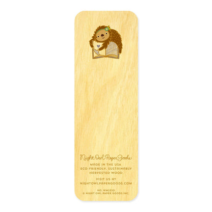 Story Sloth Book Buddies Wood Mini Bookmark + Pin Gift Set