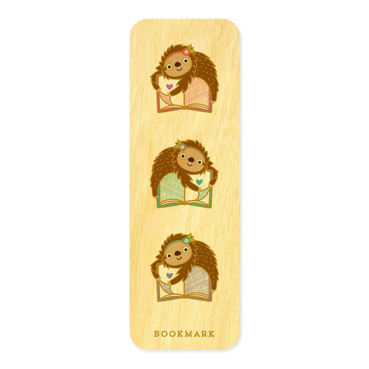 Book Sloth Mini Wood Bookmark