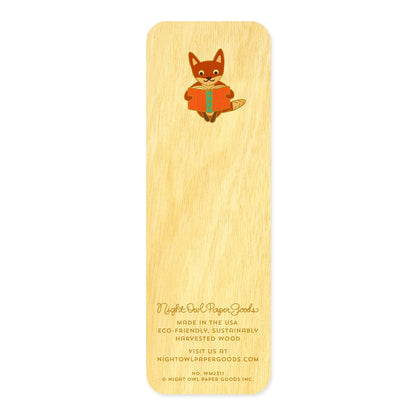 Foxy Fables Bookmark Birthday Card