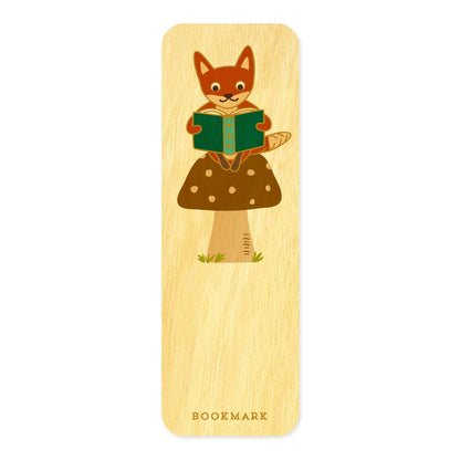 Foxy Fables Bookmark Birthday Card