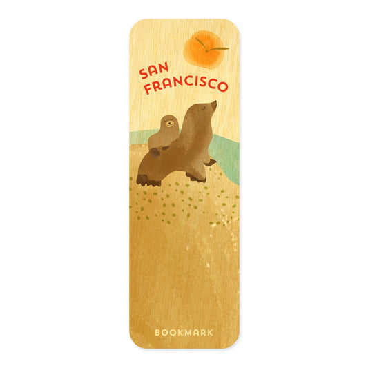 San Francisco Sea Lions Mini Wood Bookmark