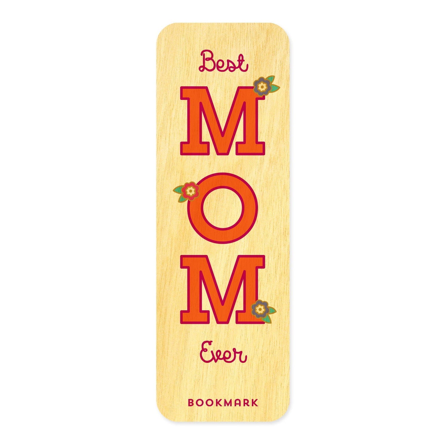 Best Mom Mini Wood Bookmark
