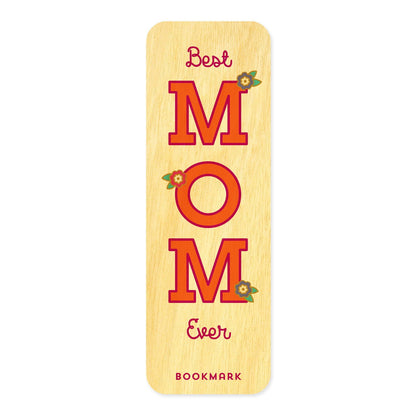Best Mom Mini Wood Bookmark