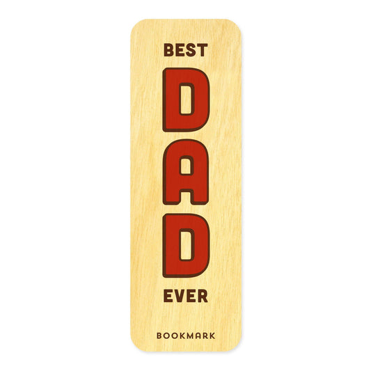 Best Dad Mini Wood Bookmark
