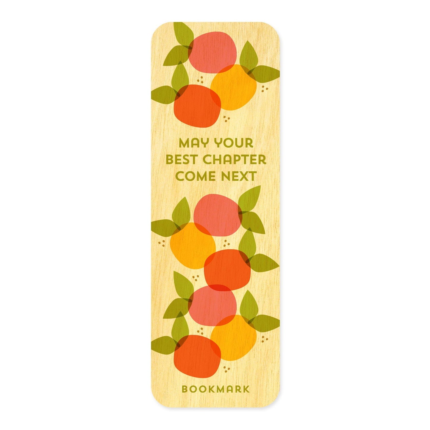 Chapter Fruit Bookmark Birthday Card