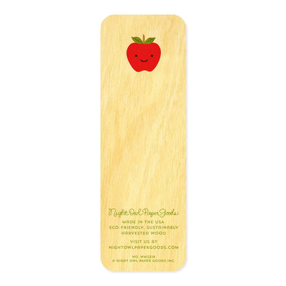 Apples Mini Wood Bookmark