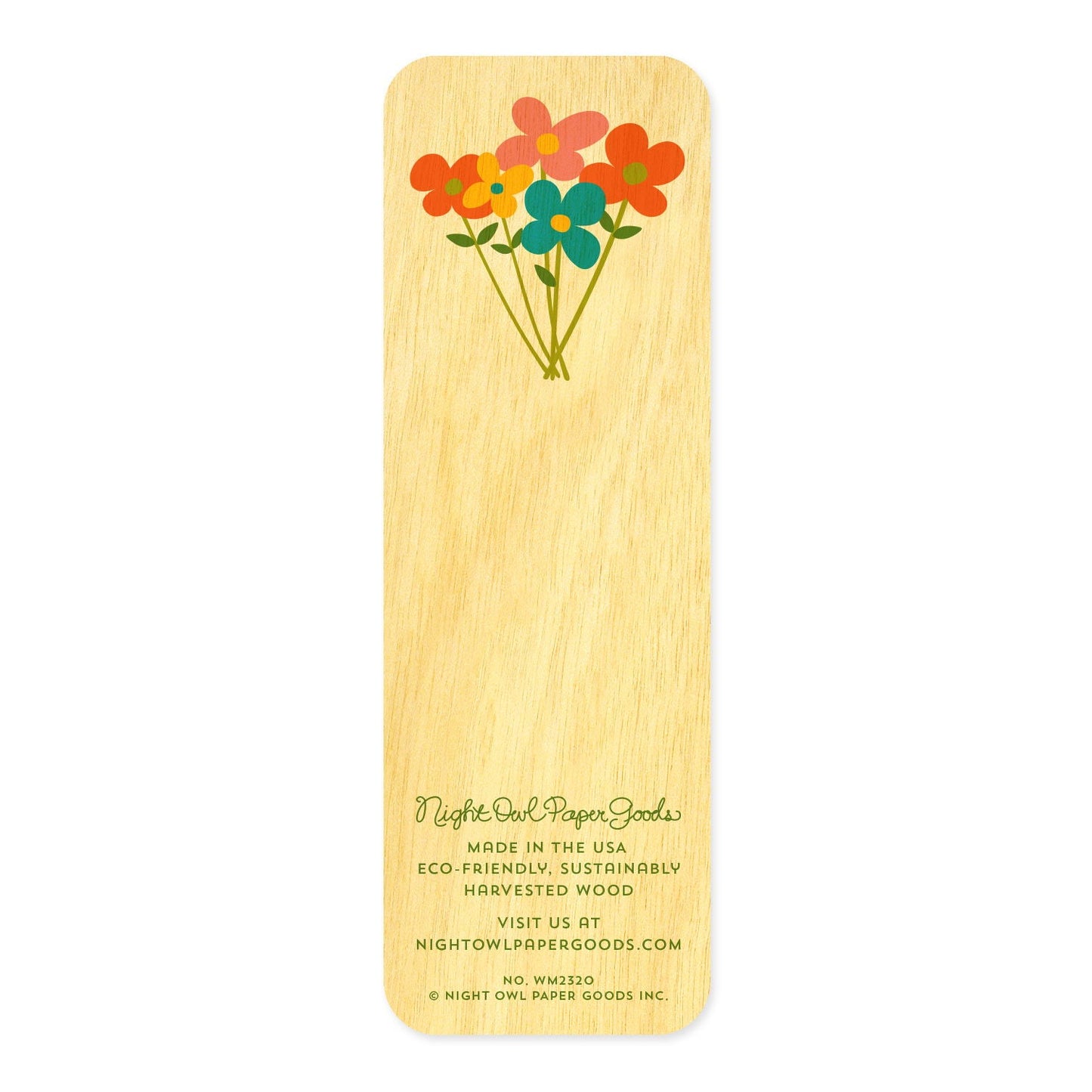 Thank You Flowers Bookmark Thank You Card