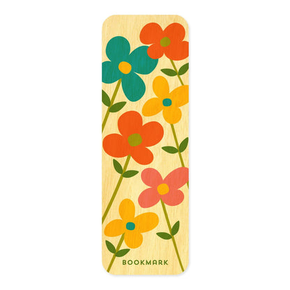 Flowers Mini Wood Bookmark