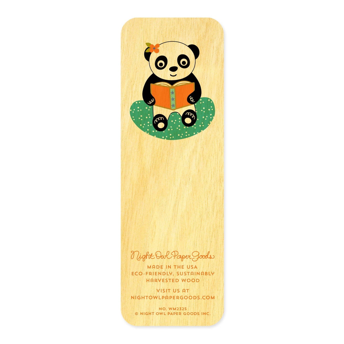 Panda Pages Bookmark Birthday Card