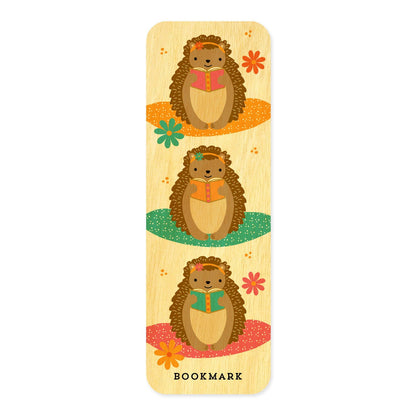 Reading Hedgie Bookmark Birthday Card