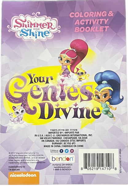 Shimmer and Shine: Boom Zahramay! Coloring & Activity Booklet