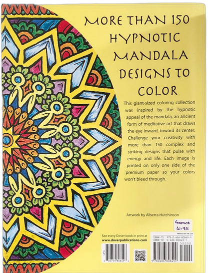 Dazzling Designs Mandalas Coloring Book by Alberta Hutchinson