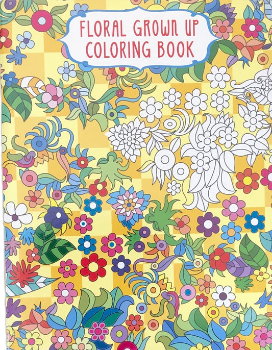 Floral Grown Up Coloring Book