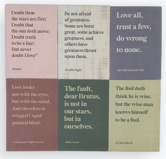 Shakespeare Quote Postcard Set (6)